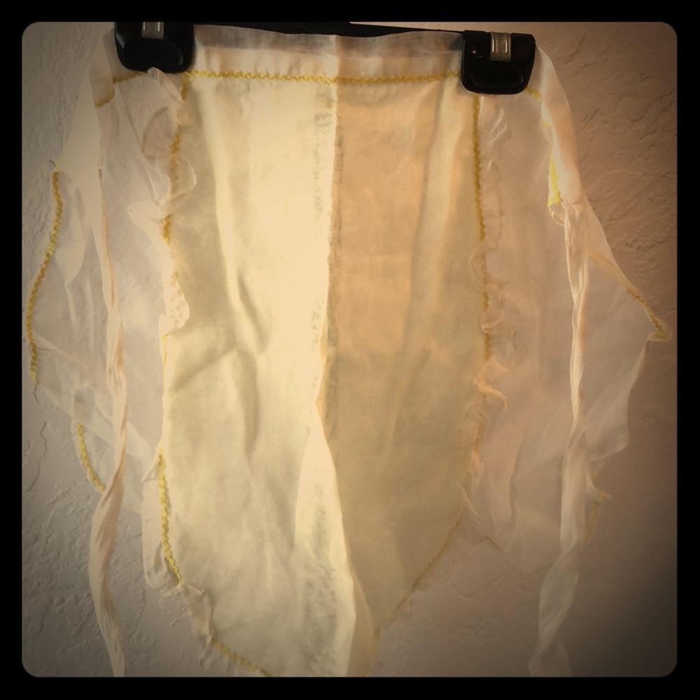 Yellow vintage apron